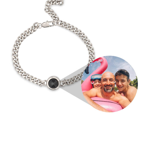 Bracciale Catena Groumette Personalizzato con Foto